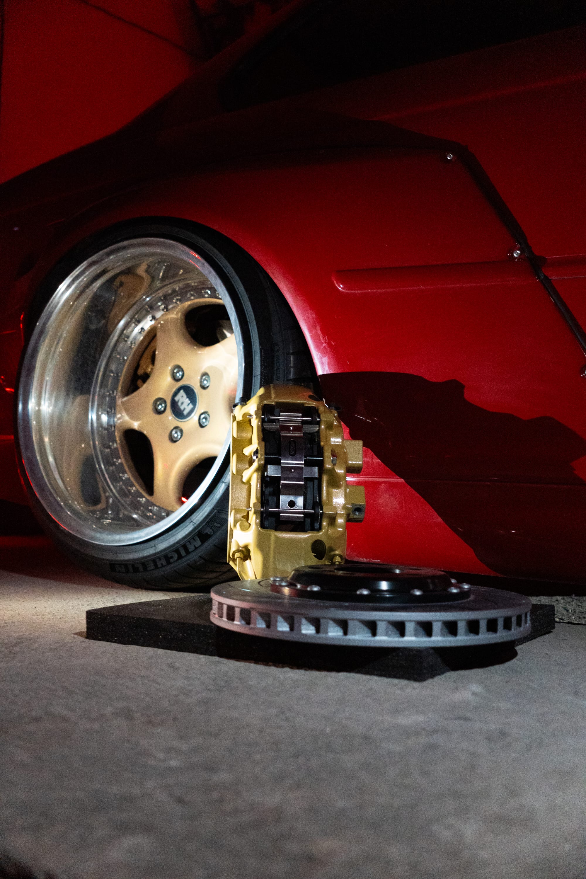 Nucleo caliper & rotor display